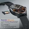 Dual System 4G Smart Watch IPS Screen 4+64GB 5MP Android 9.1 With Dual Camera
