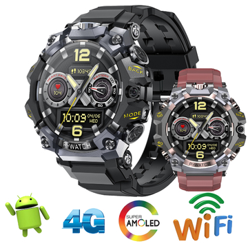 Stylish And Functional 4G GPS Outdoor Watch Stainless Steel Design And 1150MA Battery