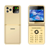 LED Flashlight Super Thin Feature Phone P20 Foldable 2.4'' HD Screen Four SIM Dial Bluetooth