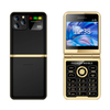 P20 Foldable 2.4'' HD Screen Four SIM Dial Bluetooth LED Flashlight Super Thin Feature Phone