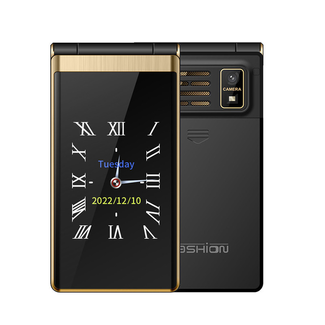 Dual SIM MTK Dual Display Flip Phone Mp4 High Speed Yeemi M1 2G Smart Phone