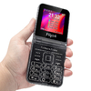 F265 2.55'' 4 SIM Cards Flip Keypad Mobile Phone 1400mAh Camera FM Radio 2G Feature