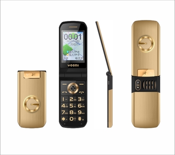 Keyboard Dual SIM Card Flashlight Magic Voice YEEMI G9000 Flip Mobile Phone 2.6''Screen