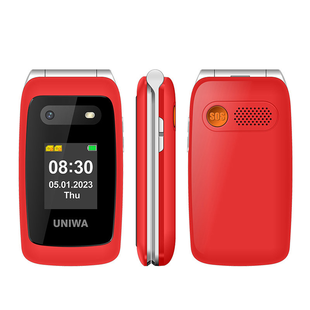 4G Flip Senior Friendly Smartphones Dual Screens Large Phonebook Mobile Phone For Elderly Person