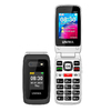 UNIWA V202T Black Old Person Smart Phone 1450mAh SOS Button High Strength