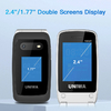 Speed Dial Flip Elderly Mobile Phones 1450mAh UNIWA V202T Blue Lightweight