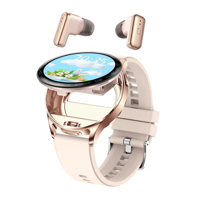 TWS Bluetooth Earphone Smartwatch Heart Rate And Blood Pressure Chipset 1.39&quot; IPS Screen BT 5.0