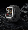 Rainbuvvy T93 silver Smart Watch Headset TWS 4GB Memory Wireless Temperature Bluetooth Call 1.96 Inch Sport Music Earphone Men Women Clock Phone