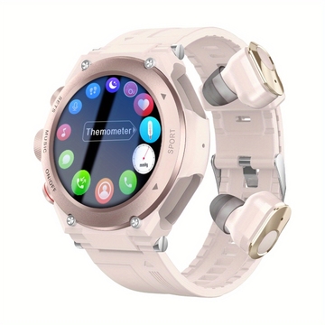 Waterproof TWS Smart watch with Local Music and Wireless Earbud for Maximum Enjoyment