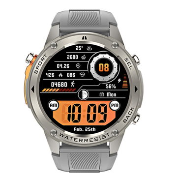 1.43'' HD Military Grade Display Smart Watch GPS Compass Waterproof Smart Watch For Android