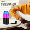 2in1 TWS Earphone Bluetooth5.0 Speaker  LED Light Battery Level Display Screen Music Player