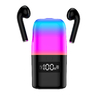 2in1 TWS Earphone Bluetooth5.0 Speaker  LED Light Battery Level Display Screen Music Player