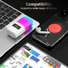 New 2in1 TWS Earphone Bluetooth Speaker Color Atmosphere LED Light Display Screen Music