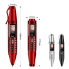 AK007 Mini Mobile Phone 2G Feature Phone 0.96-inch OLED Display Wireless FM Radio Pen Style