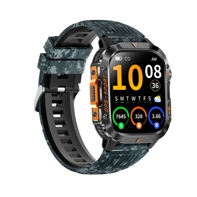 FitCloudPro Compatible GPS Smart Watch with 23 Languages and 30 Meter Waterproof for Fitness Tracking