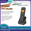 D1018 Low Radiation LCD Wireless Fixed Phone with Hands Free Call Function for Office or Home