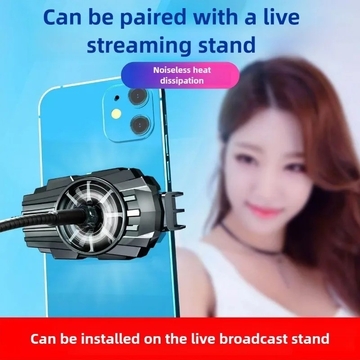 G6 Cell Phone Air-Cooled Back-clip Refrigeration Artifact for Live PUBG Game Cooler for IPhone Samsung Xiaomi Universal Radiator