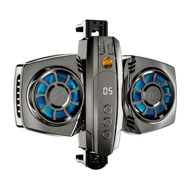 K4 Mobile Phone Radiator Semiconductor Temperature Display Dual Cooling Fans