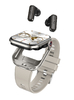 TWS 2-in-1 Bluetooth Earphones and 2.02''TFT Square Screen Bluetooth Call Smart Watch with 400911 Battery Capacity 3.7V/25MAH