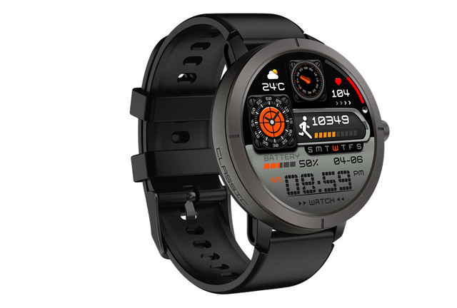 Built-in Dual-band GNSS 466*466 Compass Military Bluetooth Call Sport Smartwatch 1 Button and 5ATM Waterproof for Men